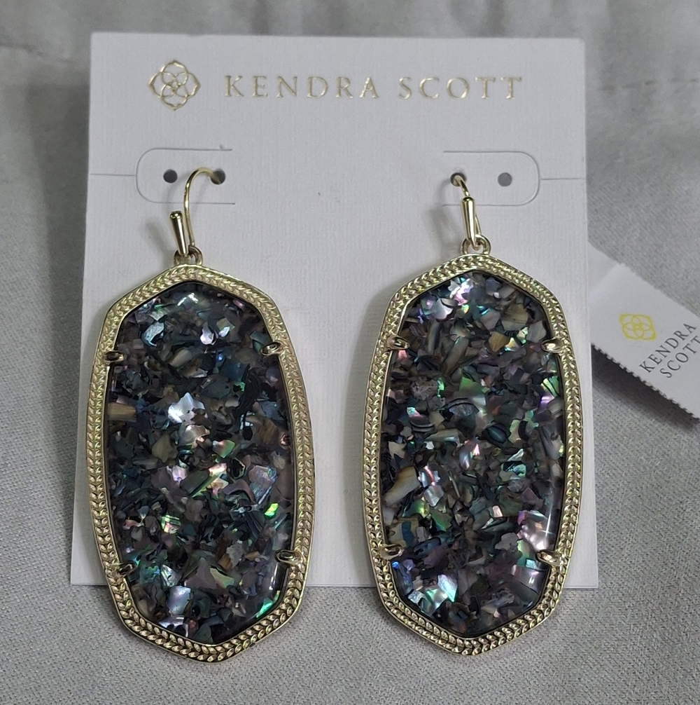 Kendra Scott Crushed Abalone Earrings